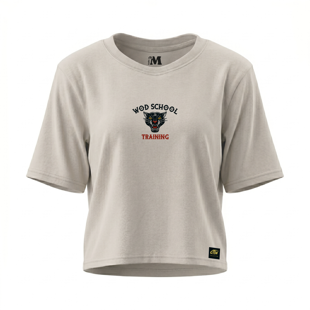 CROP TOP "WOD SCHOOL"