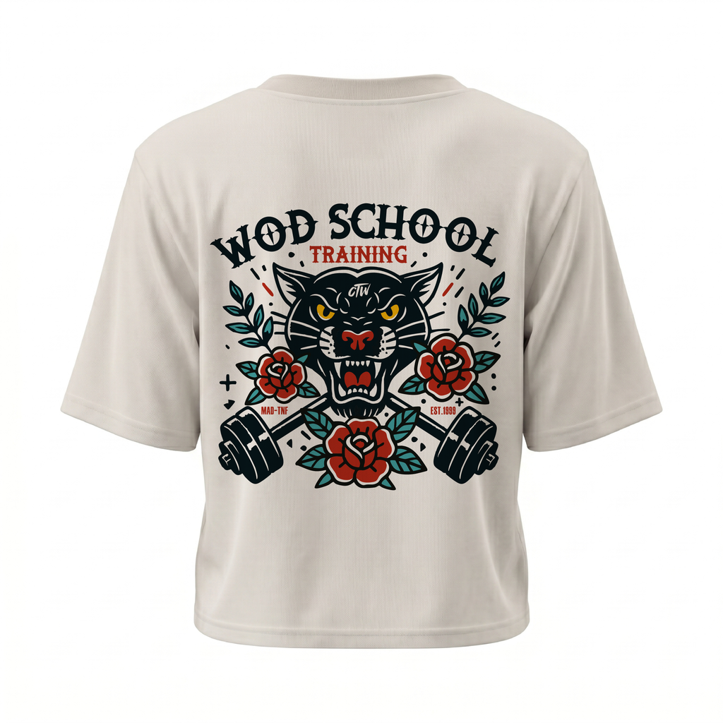 CROP TOP "WOD SCHOOL"