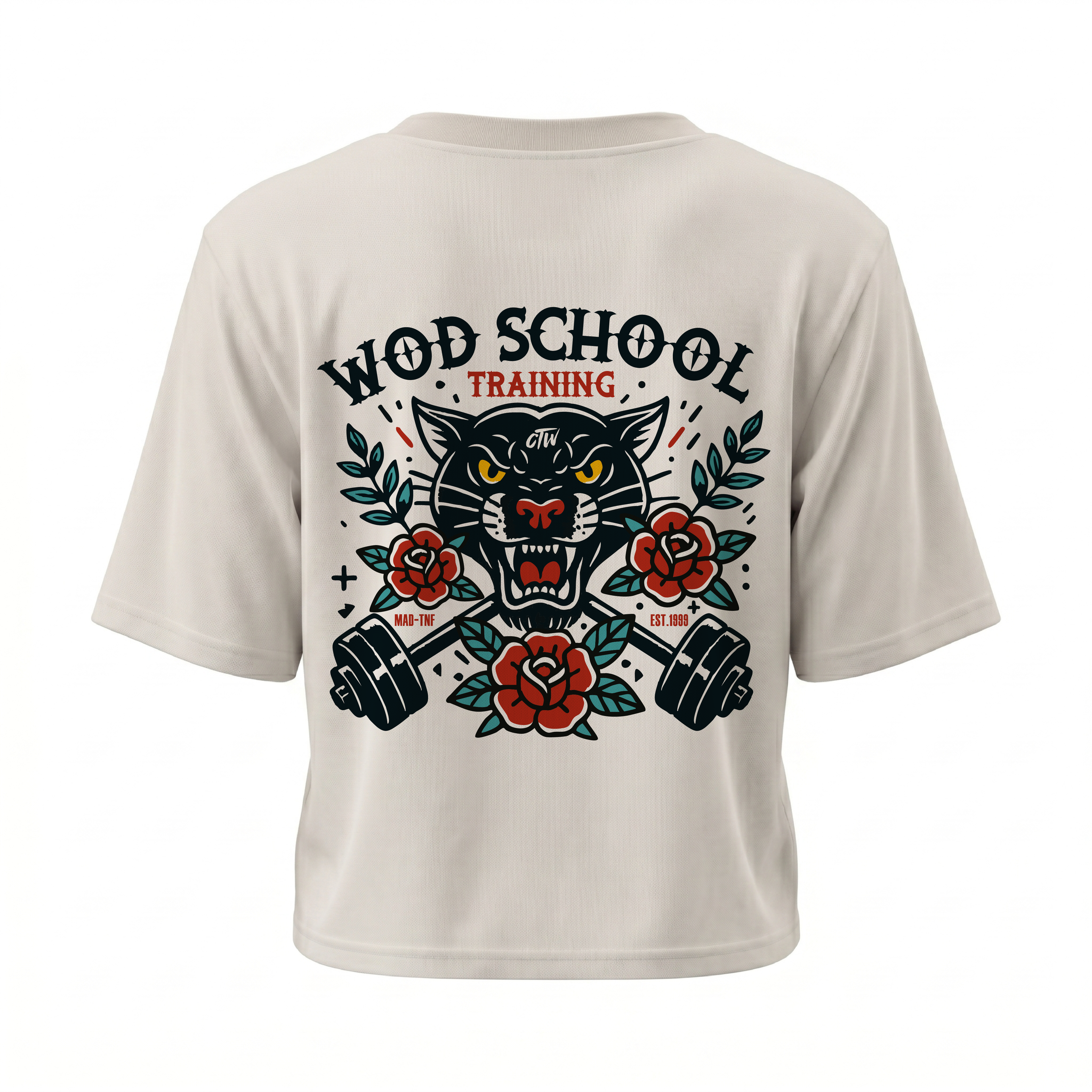 CROP TOP "WOD SCHOOL"
