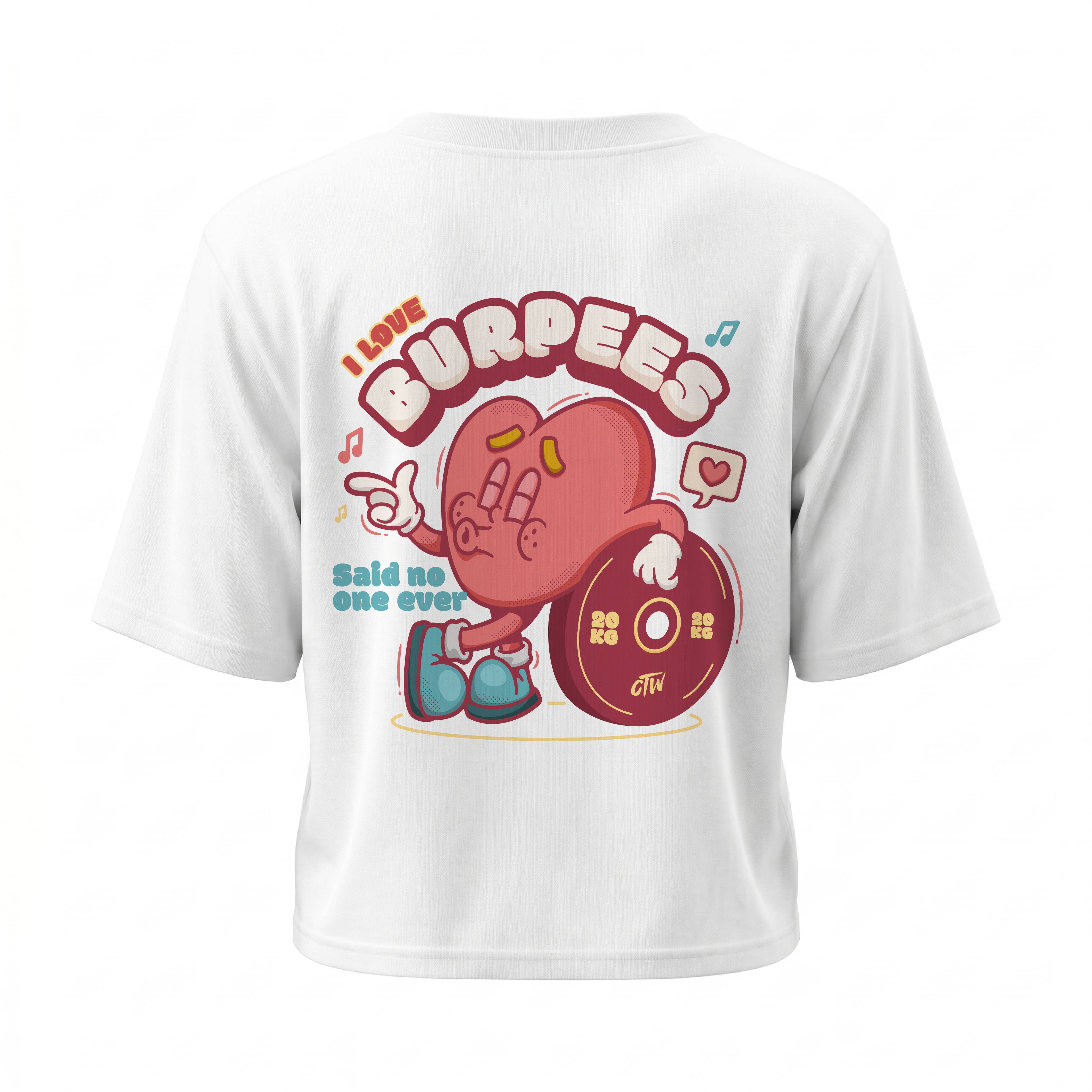CROP TOP "I LOVE BURPEES"