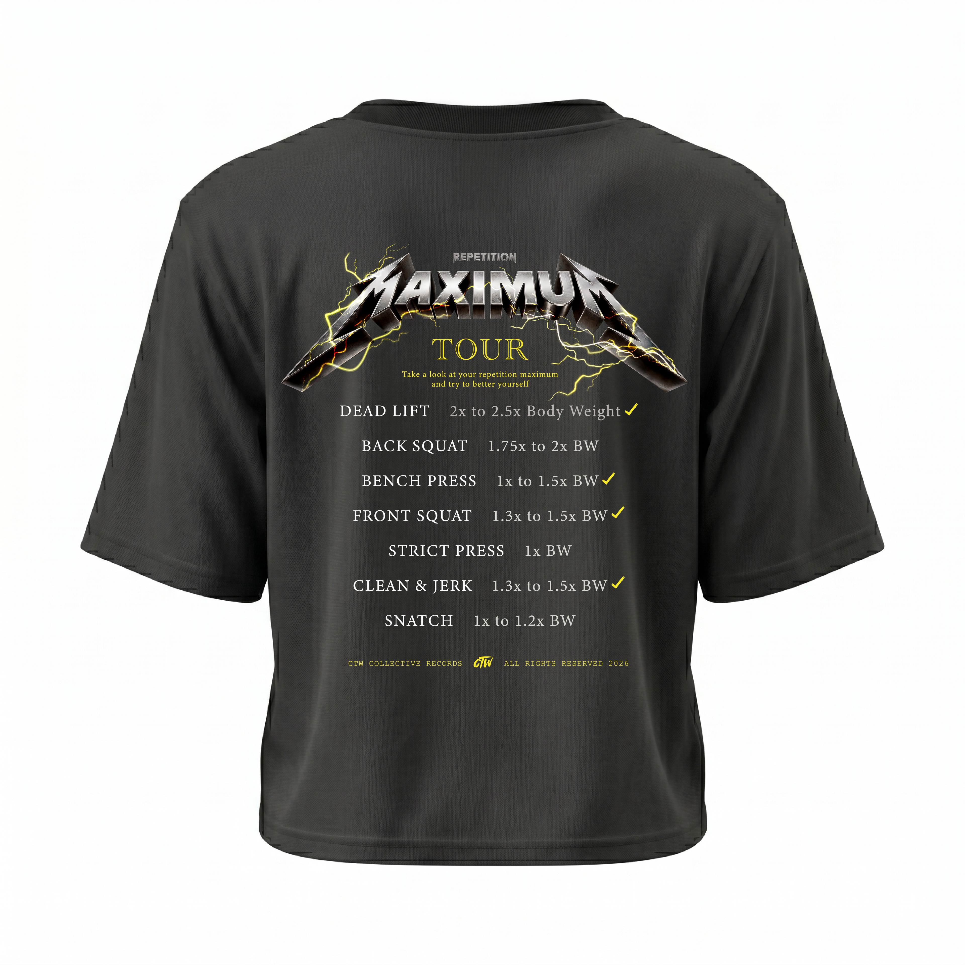 CROP TOP "Repetition Maximum"