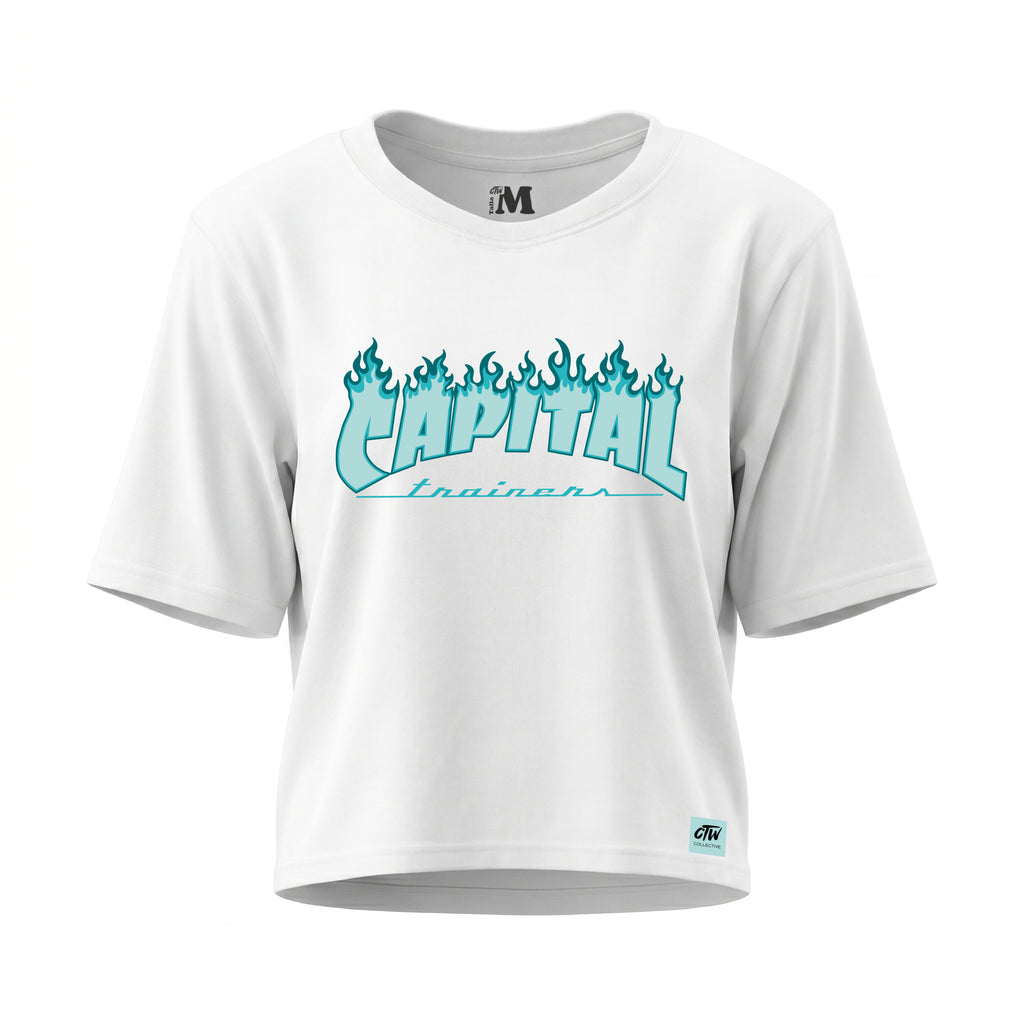 CROP TOP "FUEGOTE AZUL"