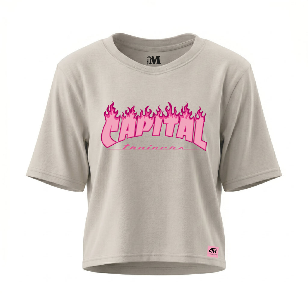 CROP TOP "FUEGOTE ROSA"