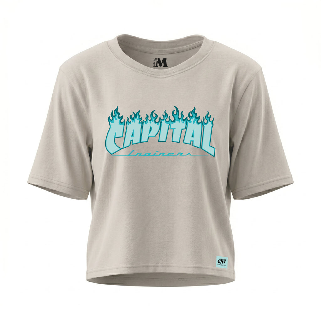 CROP TOP "FUEGOTE AZUL"
