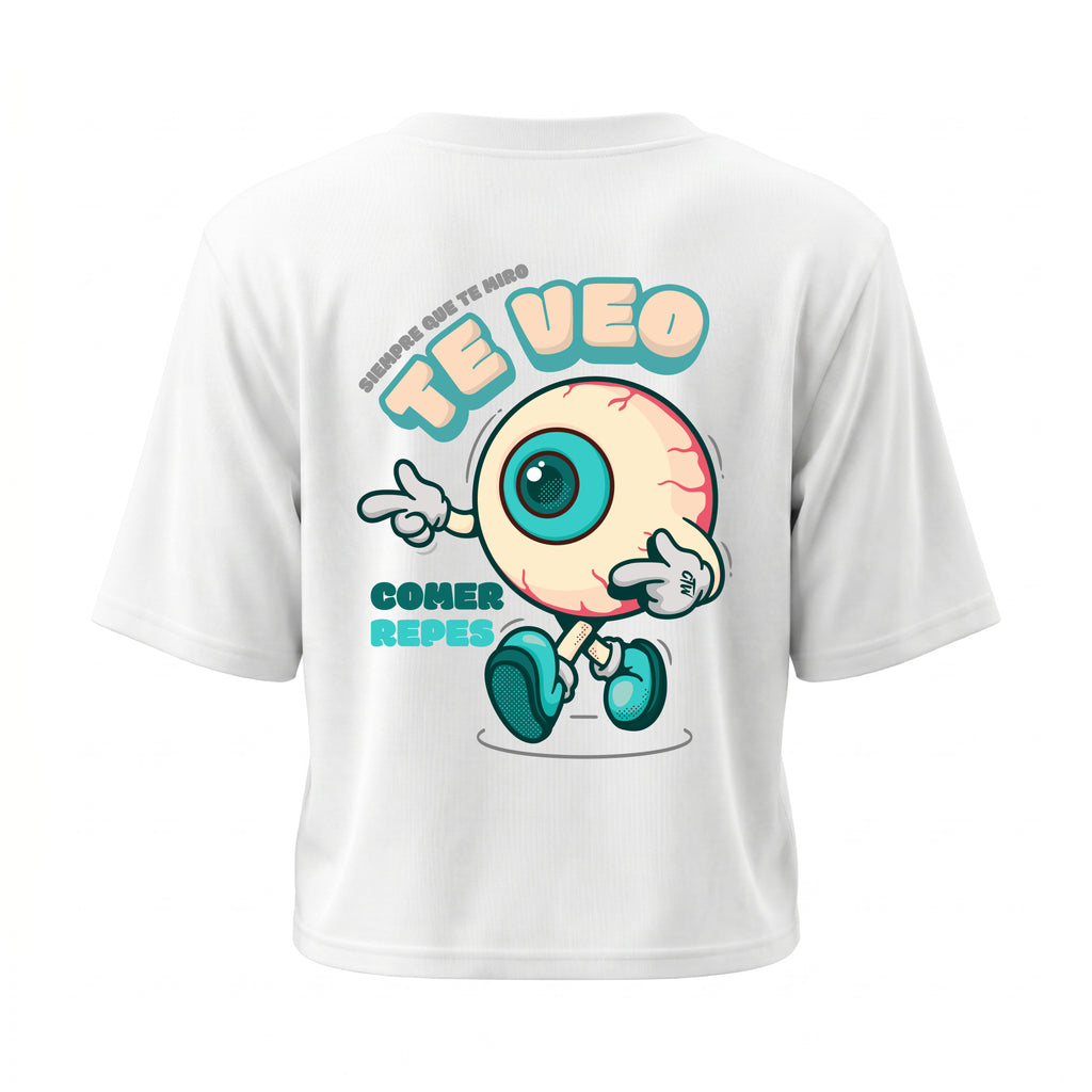 CROP TOP "TE VEO"