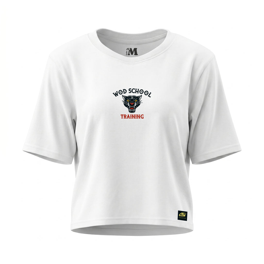 CROP TOP "WOD SCHOOL"