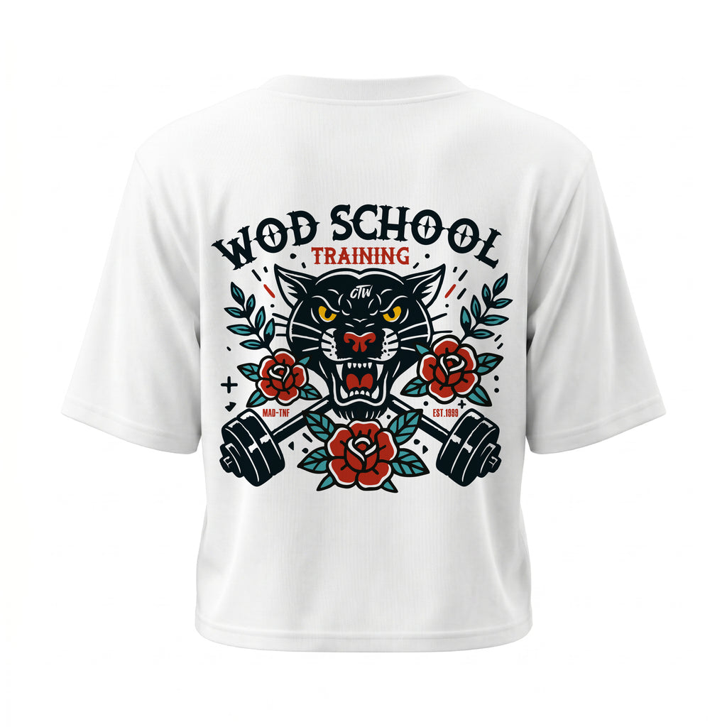 CROP TOP "WOD SCHOOL"
