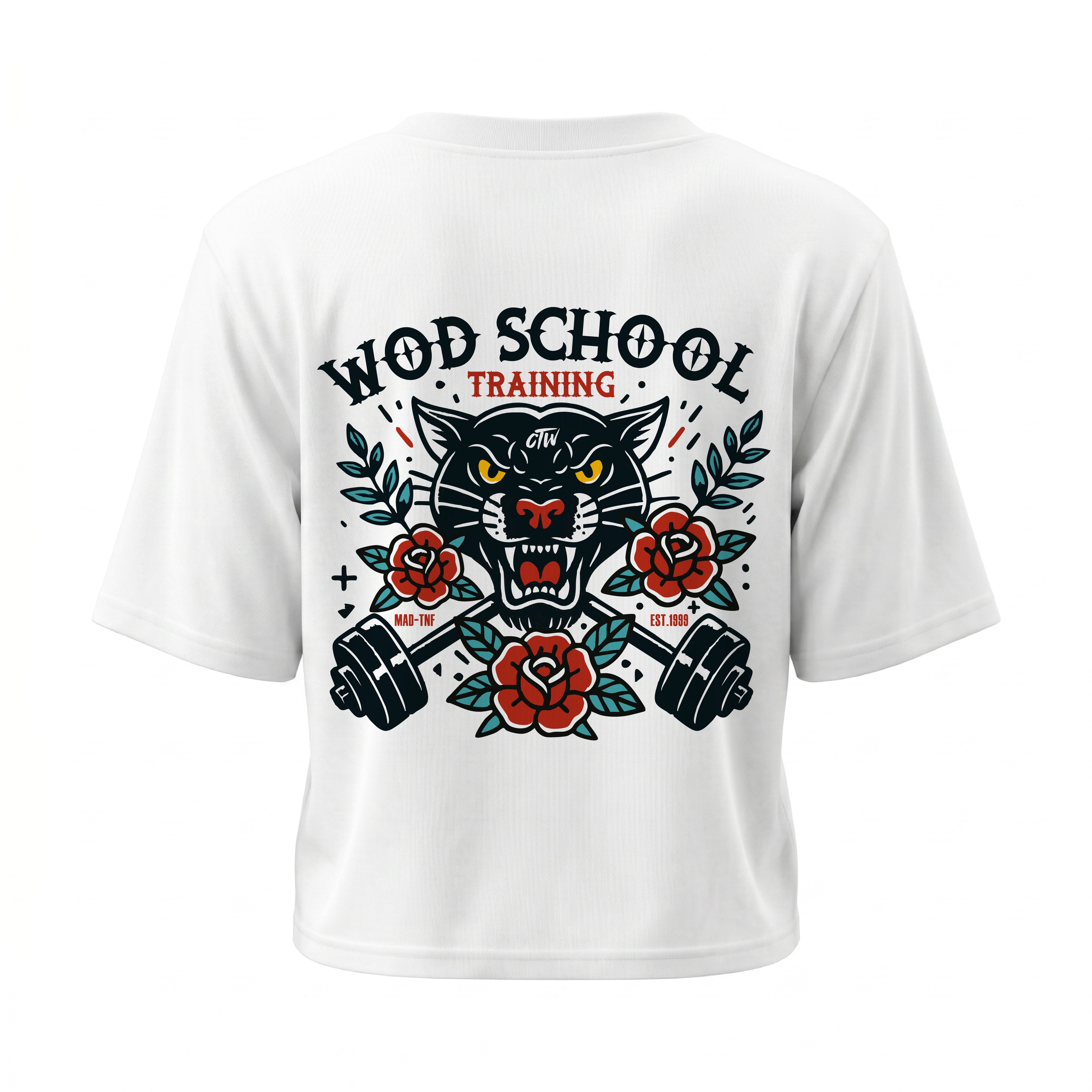CROP TOP "WOD SCHOOL"