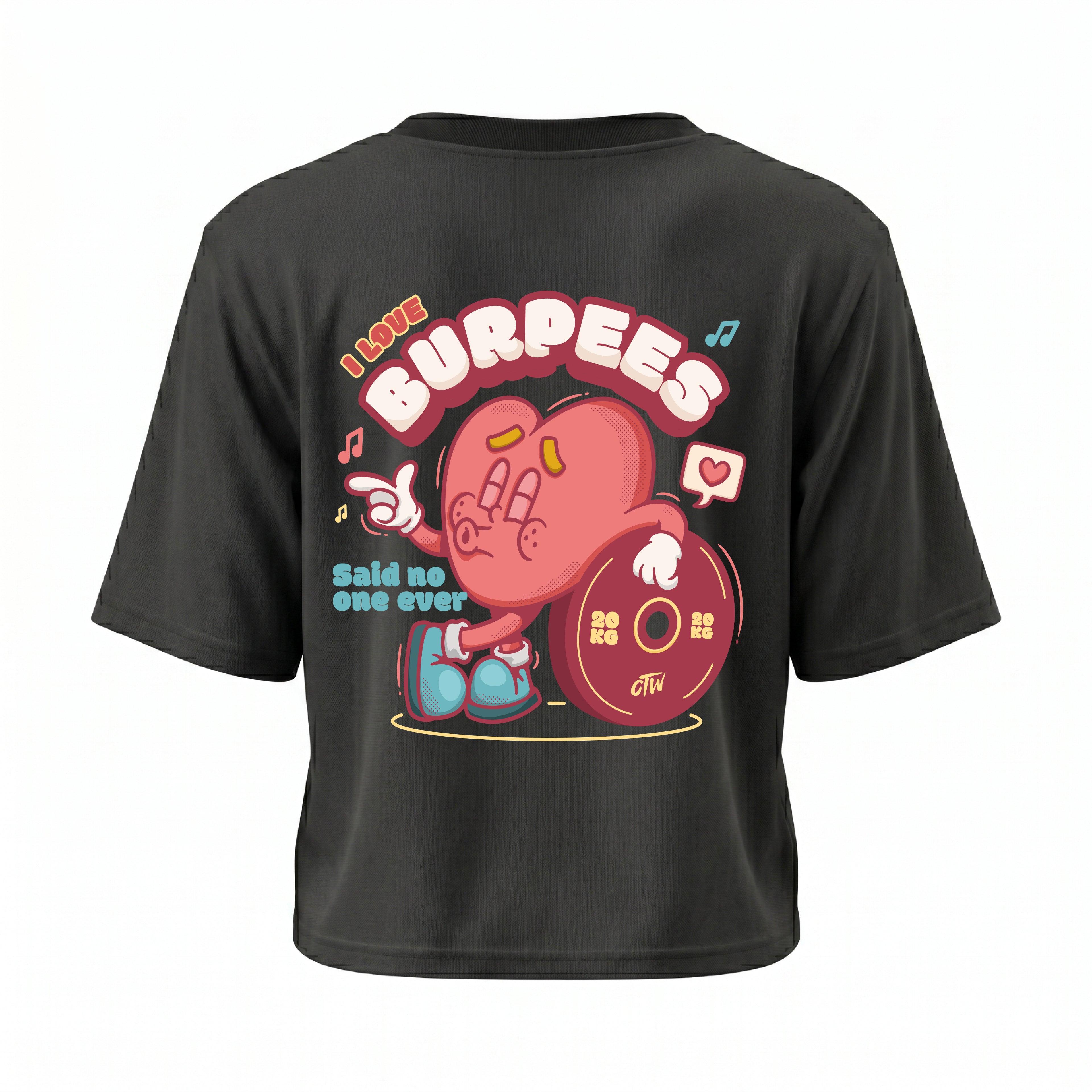 CROP TOP "I LOVE BURPEES"