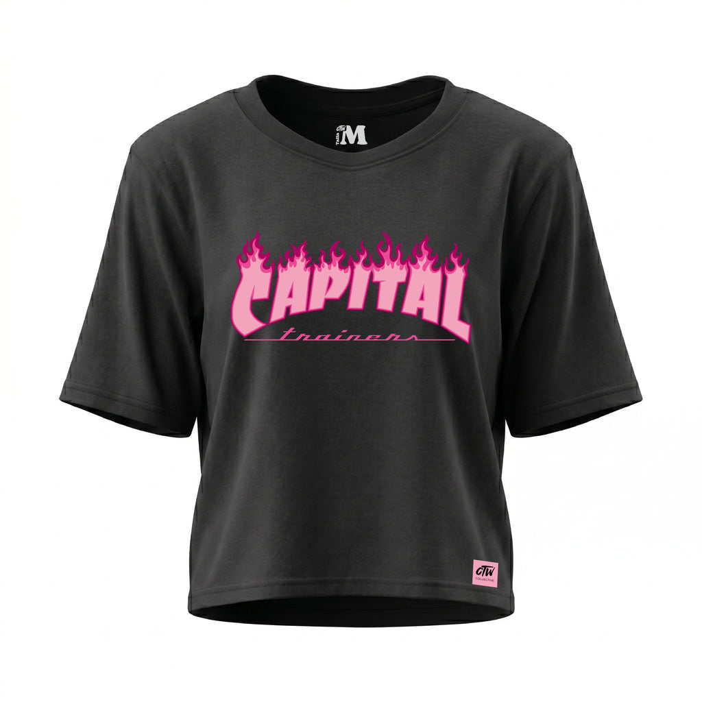 CROP TOP "FUEGOTE ROSA"