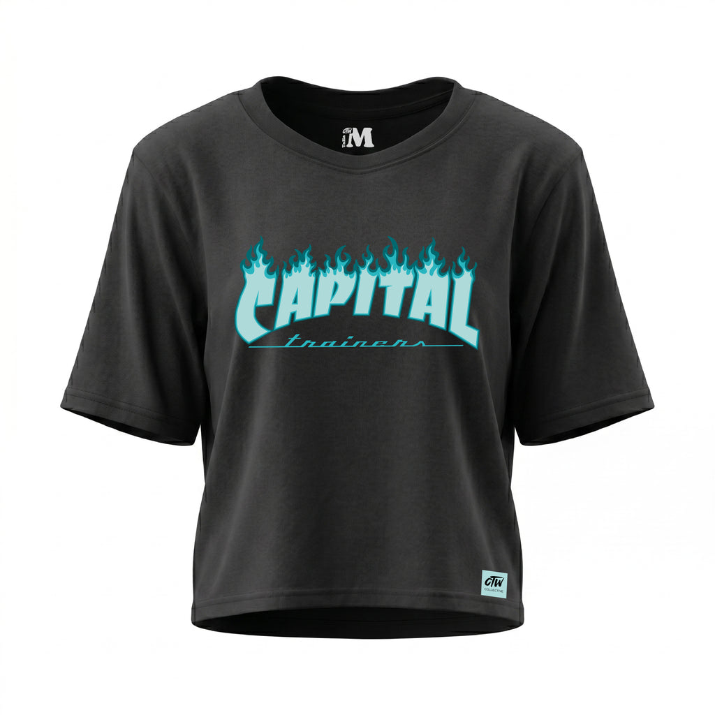 CROP TOP "FUEGOTE AZUL"