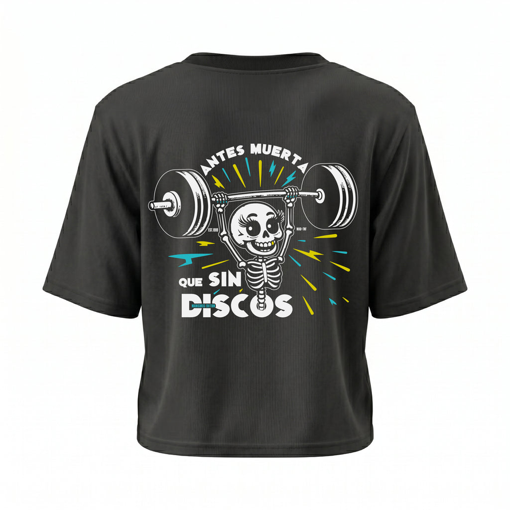 CROP TOP "ANTES MUERTA"