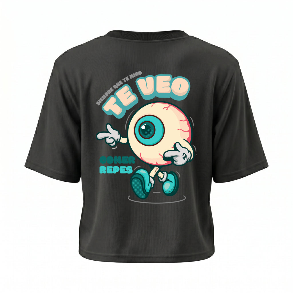 CROP TOP "TE VEO"