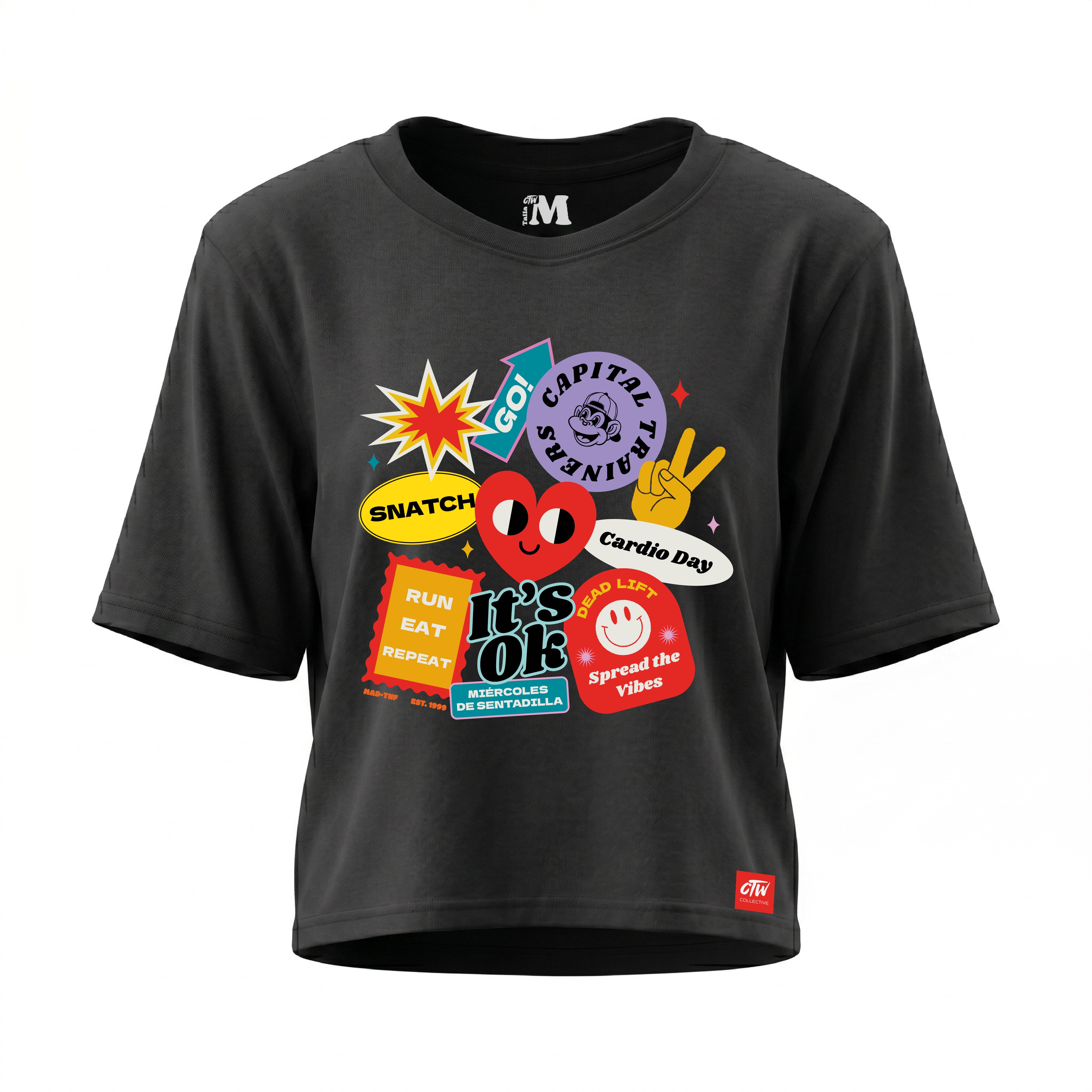 CROP TOP "STICKERS"