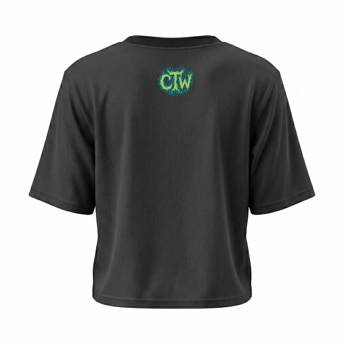 CROP TOP "ENJOY THE WOD" GREEN