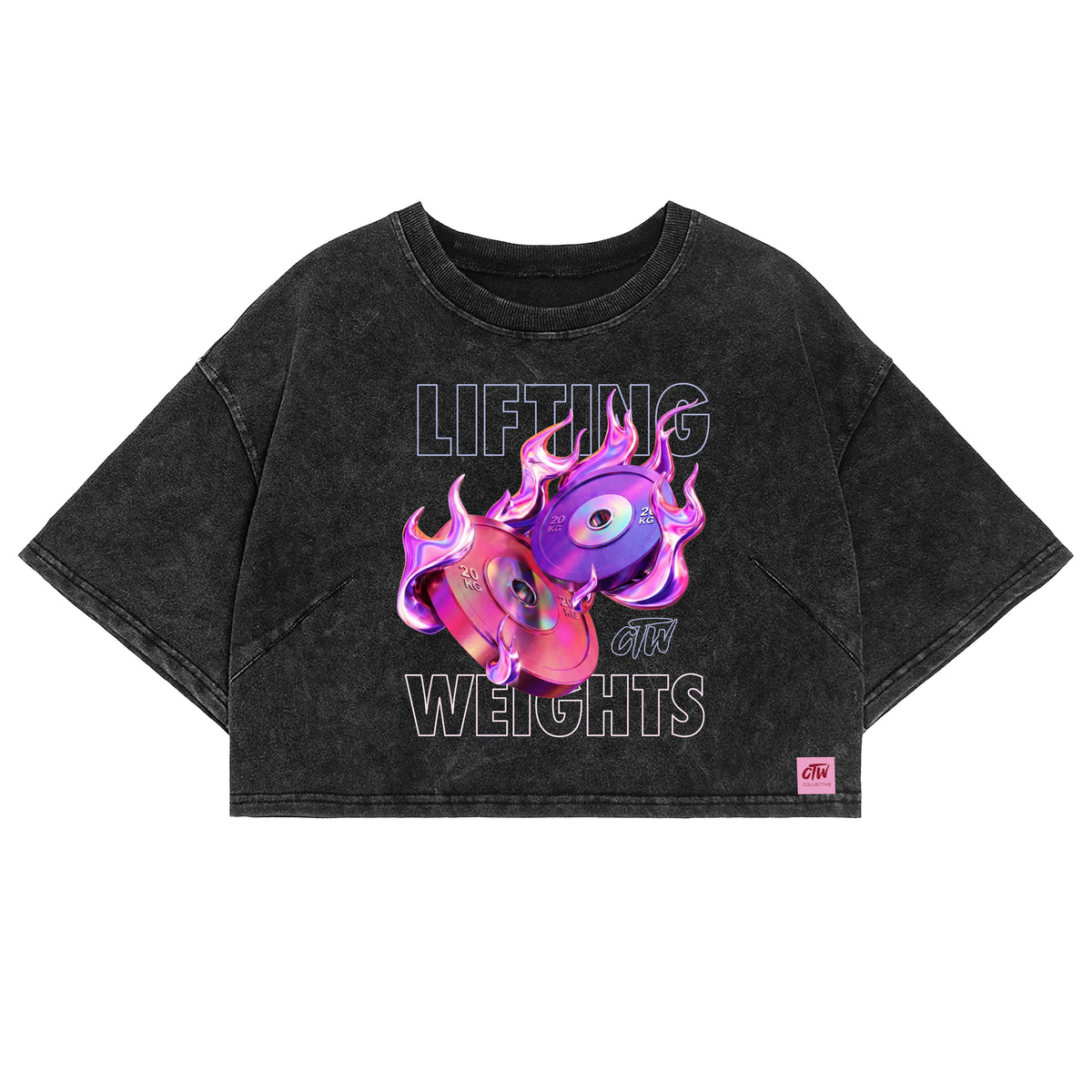 CROP TOP "LIFTING WEIGHTS"