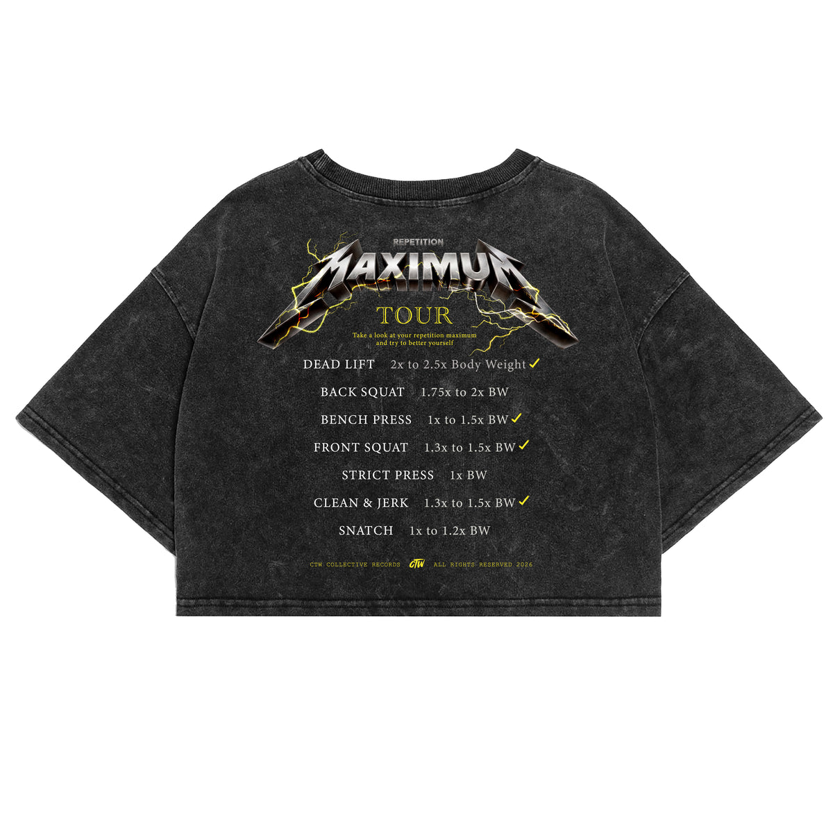 CROP TOP "Repetition Maximum"