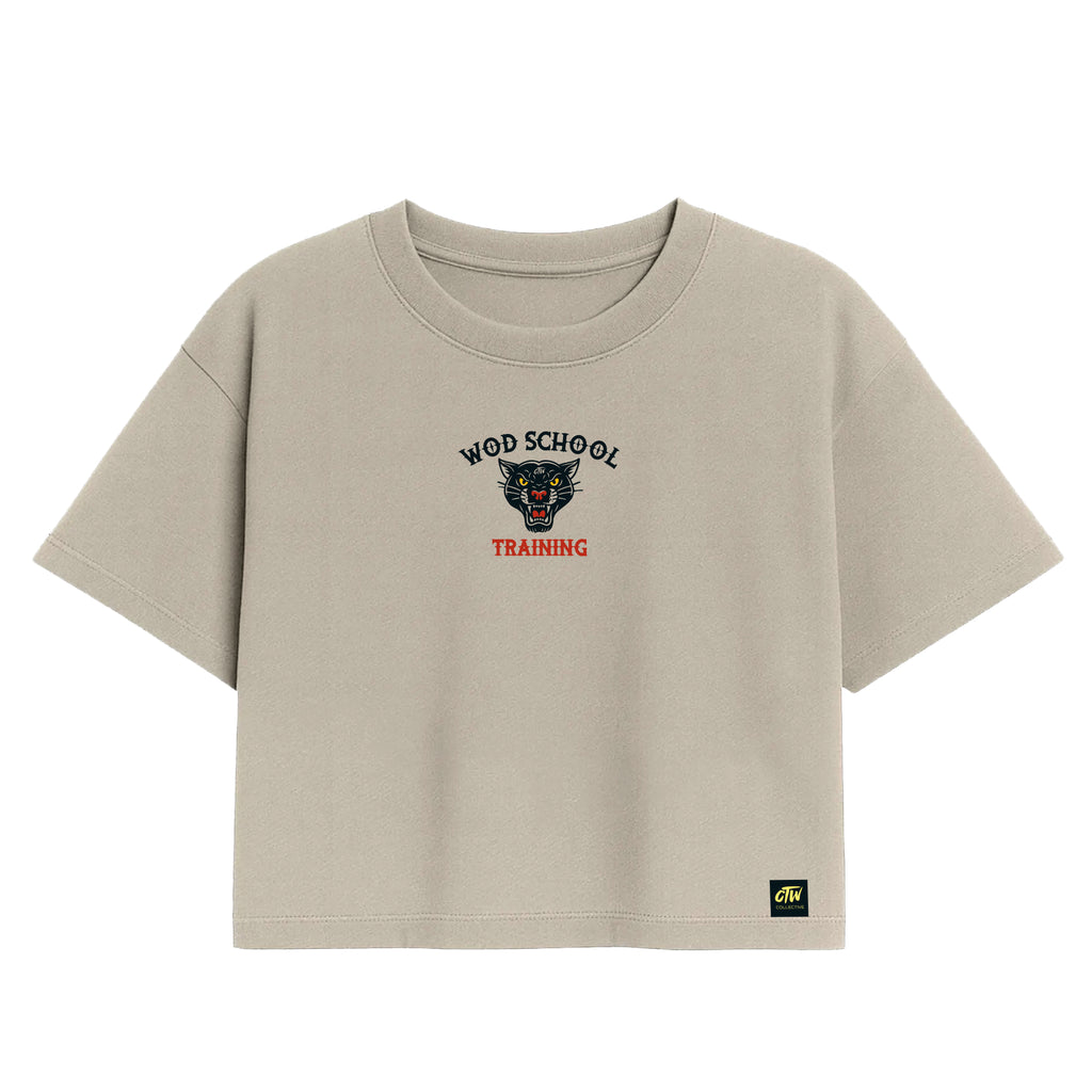 CROP TOP "WOD SCHOOL"