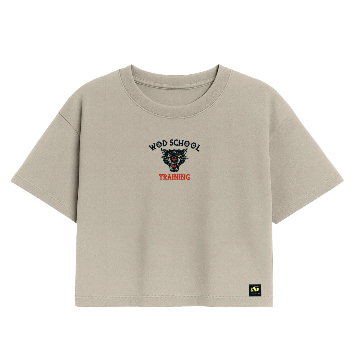 CROP TOP "WOD SCHOOL"