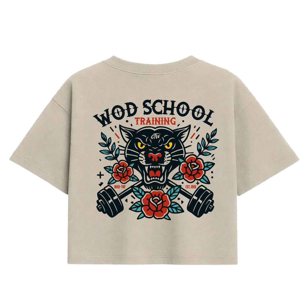CROP TOP "WOD SCHOOL"