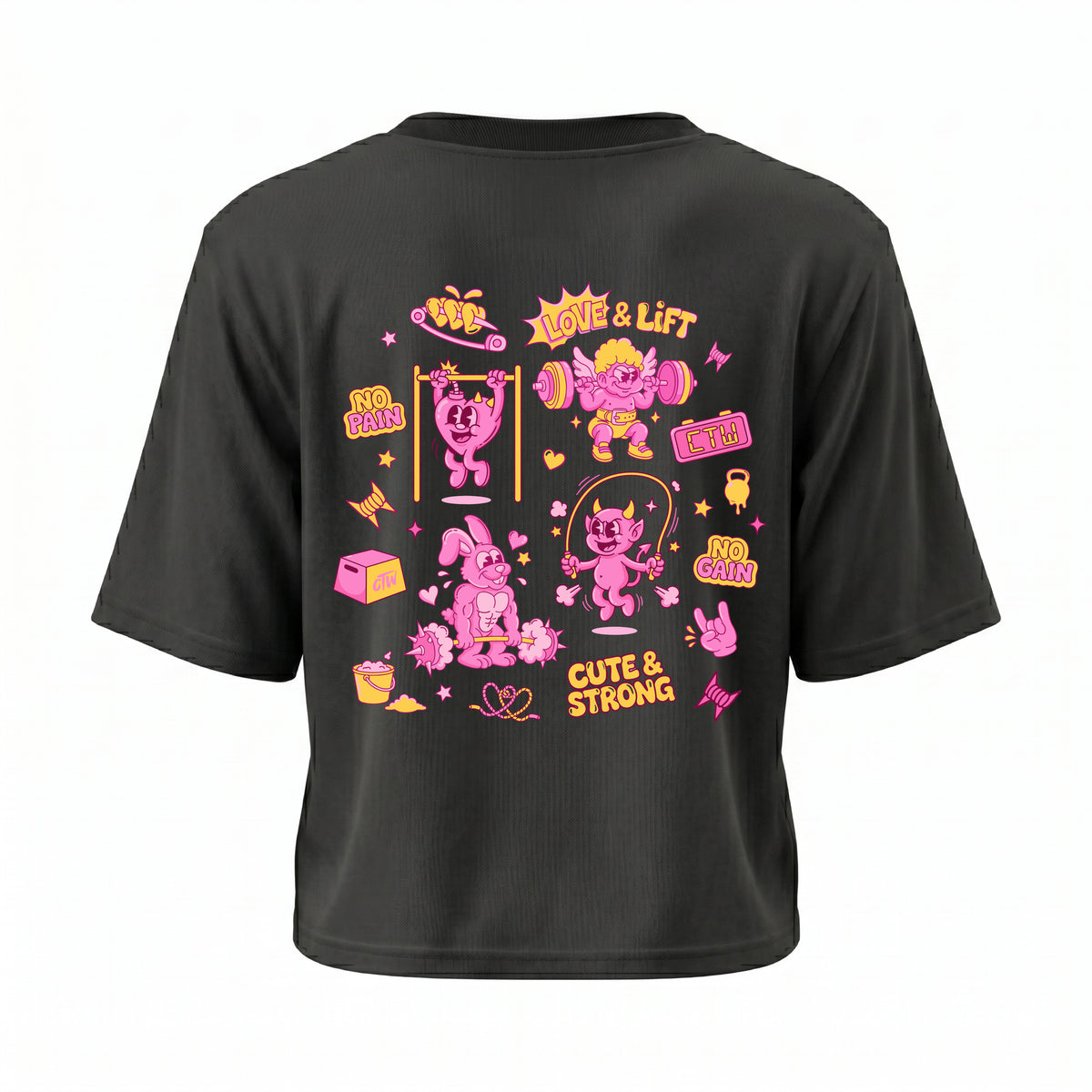 CROP TOP "CUTE & STRONG"