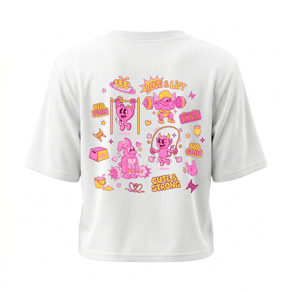 CROP TOP "CUTE & STRONG"
