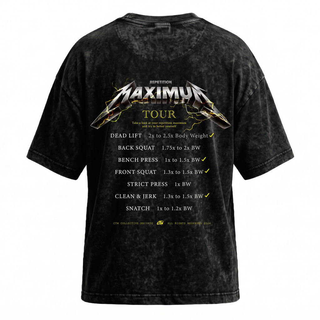 OVERSIZE VINTAGE "Repetition Maximum"