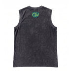 OVERSIZE SIN MANGAS "ENJOY THE WOD IN FLAMES" GREEN