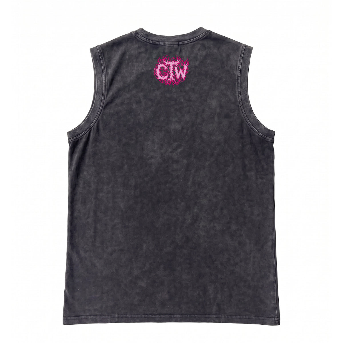 OVERSIZE SIN MANGAS "ENJOY THE WOD IN FLAMES" PINK