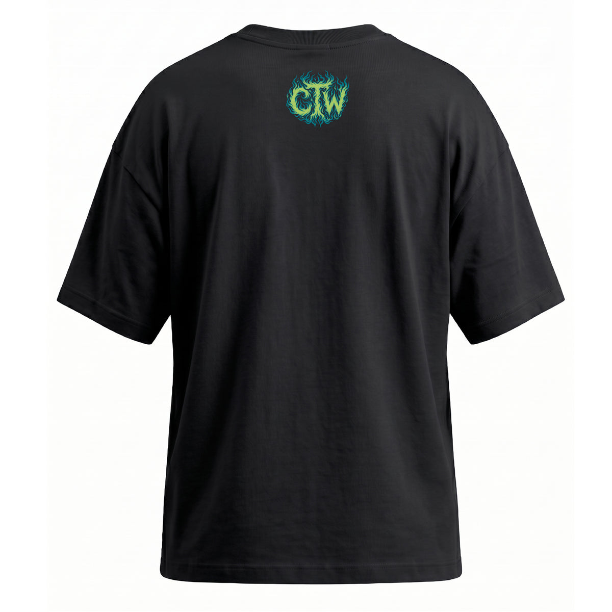 OVERSIZE "ENJOY THE WOD IN FLAMES" GREEN