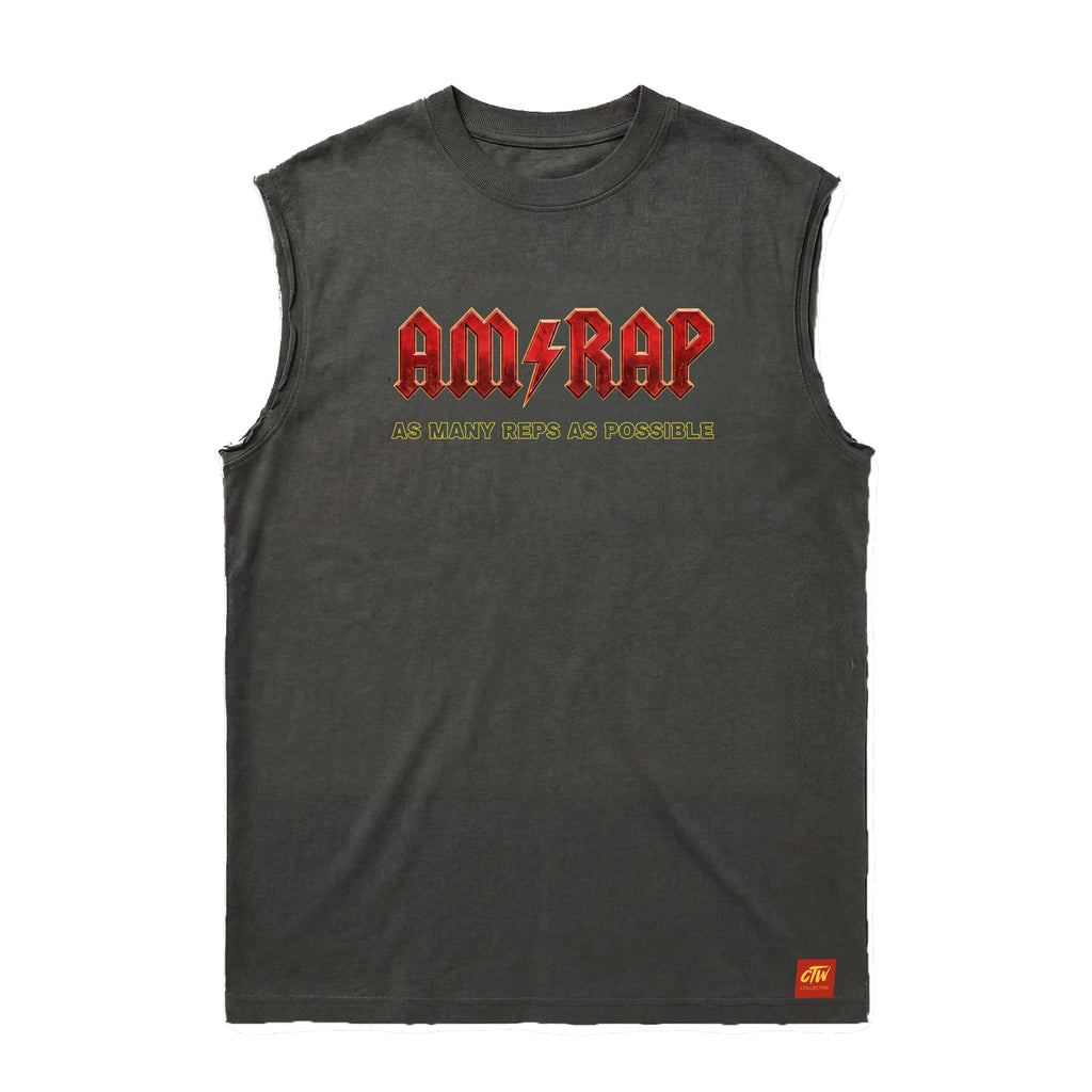OVERSIZE VINTAGE S/MANGAS "AM/RAP"