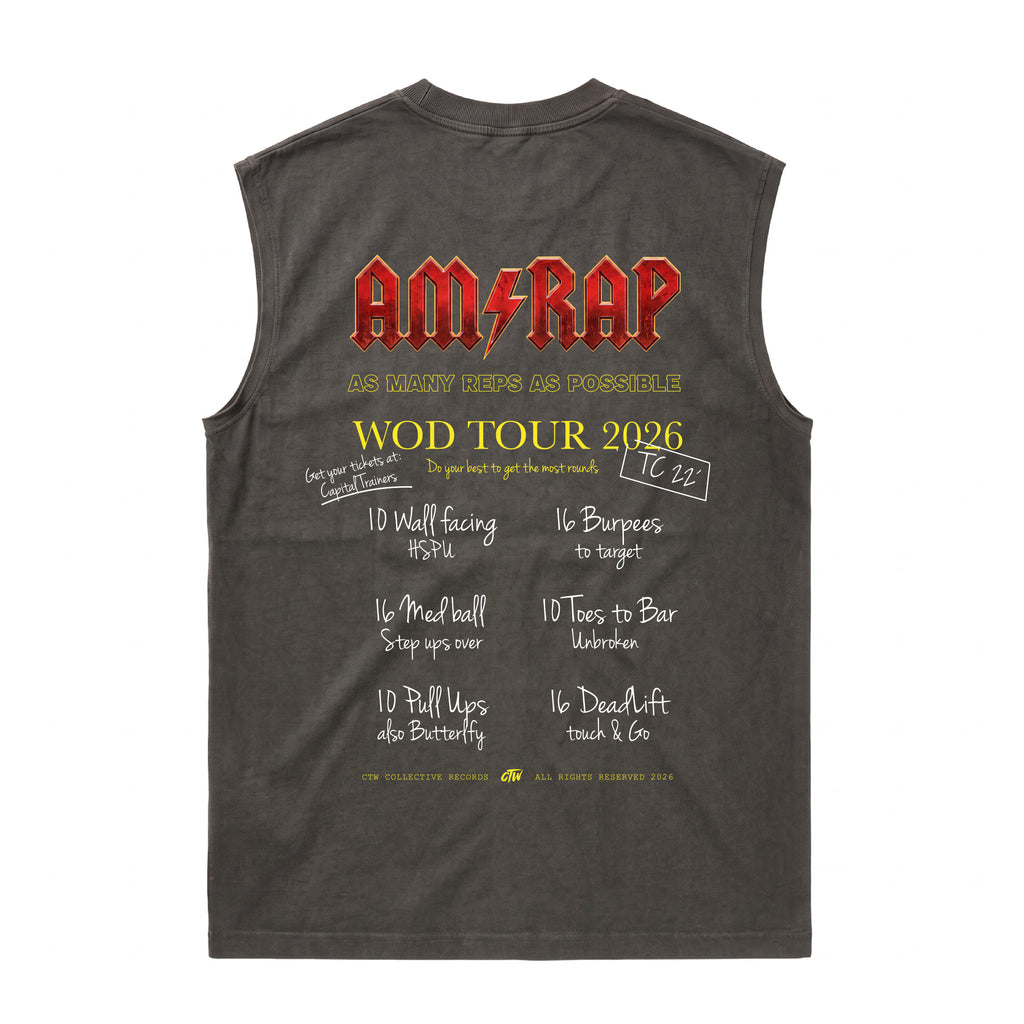 OVERSIZE VINTAGE S/MANGAS "AM/RAP"