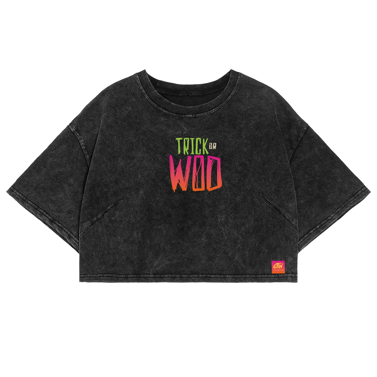 CROP TOP ACIDO "TRICK OR WOD"