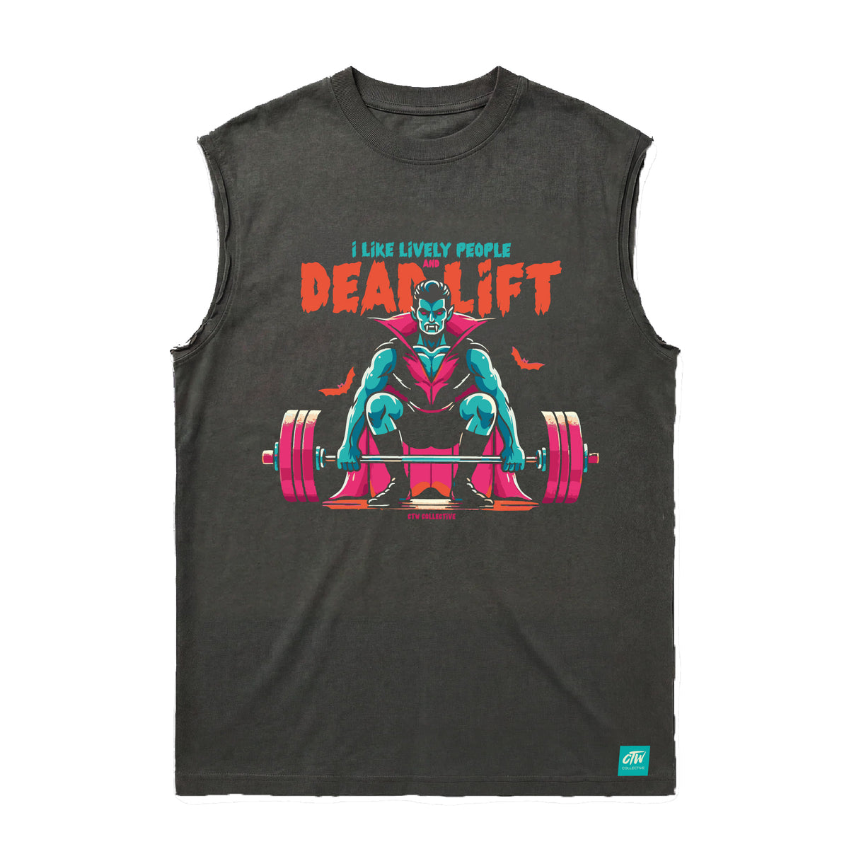 OVERSIZE VINTAGE S/MANGAS "DRAKU DEADLIFT"