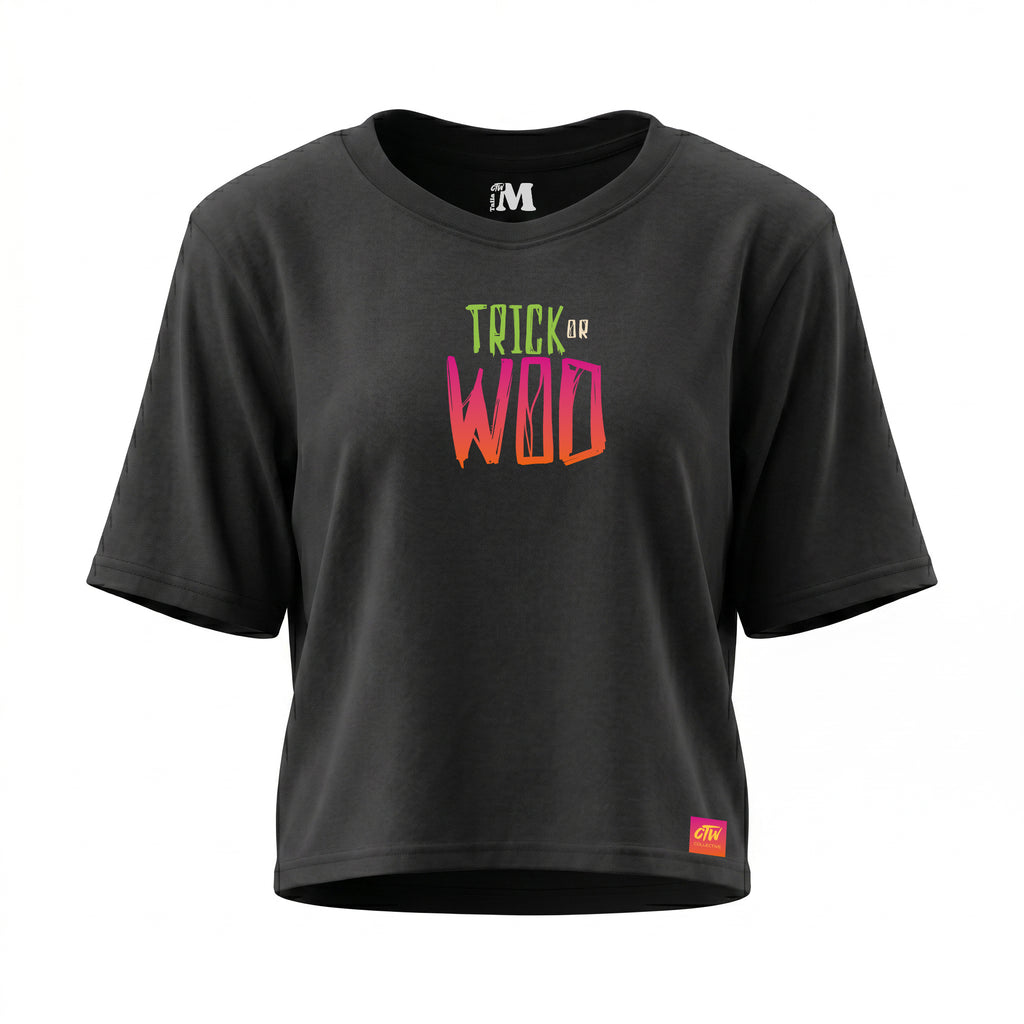 CROP TOP "TRICK OR WOD"