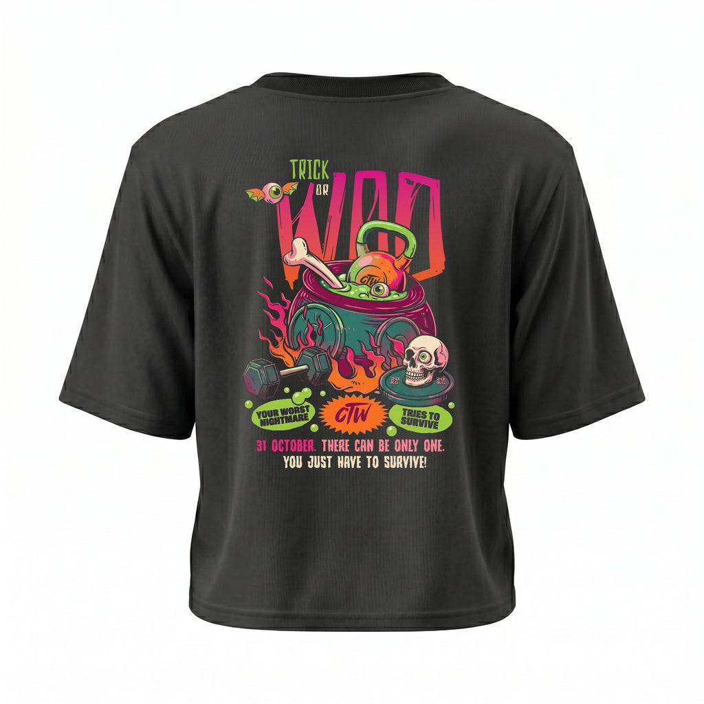 CROP TOP "TRICK OR WOD"