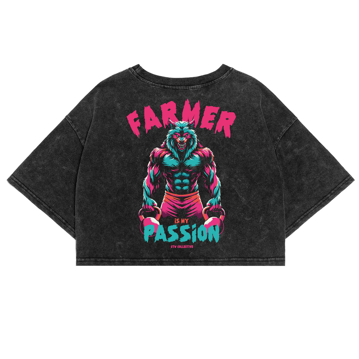 CROP TOP ACIDO "FARMER WOLF"