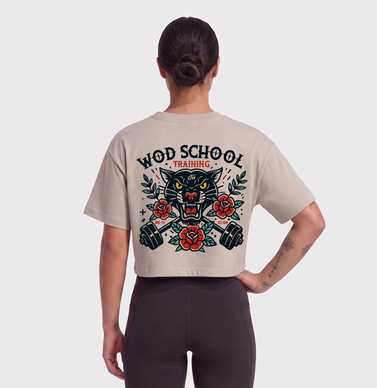 CROP TOP "WOD SCHOOL"