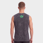 OVERSIZE SIN MANGAS "ENJOY THE WOD IN FLAMES" GREEN