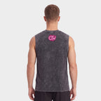 OVERSIZE SIN MANGAS "ENJOY THE WOD IN FLAMES" PINK