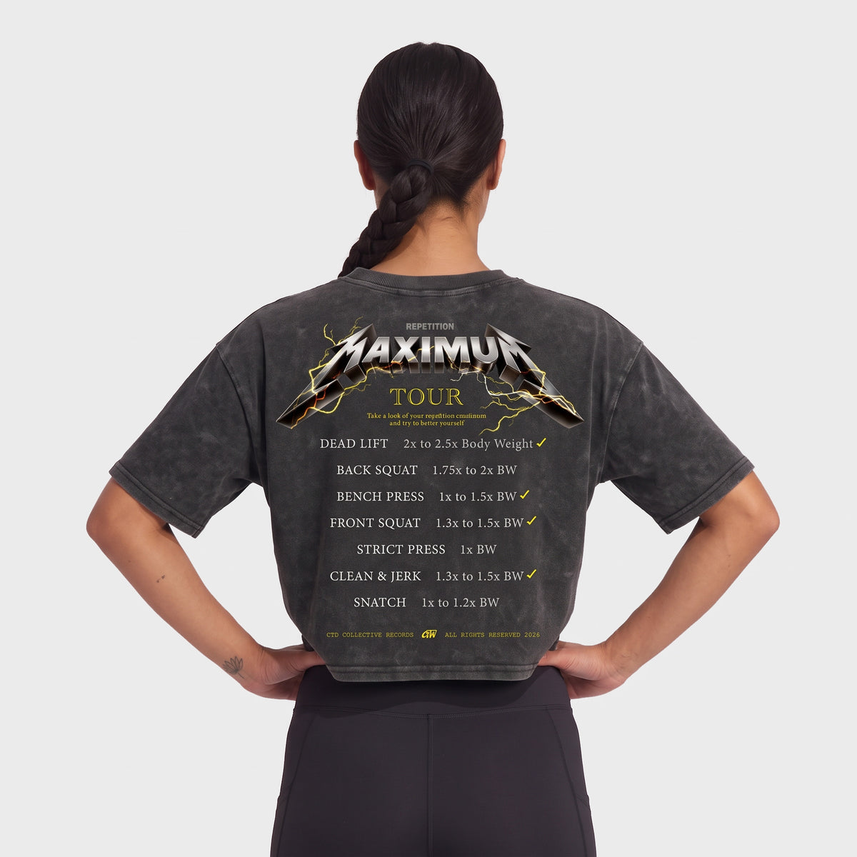 CROP TOP "Repetition Maximum"