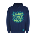 SUDADERA CAPUCHA "ENJOY THE WOD IN FLAMES" GREEN