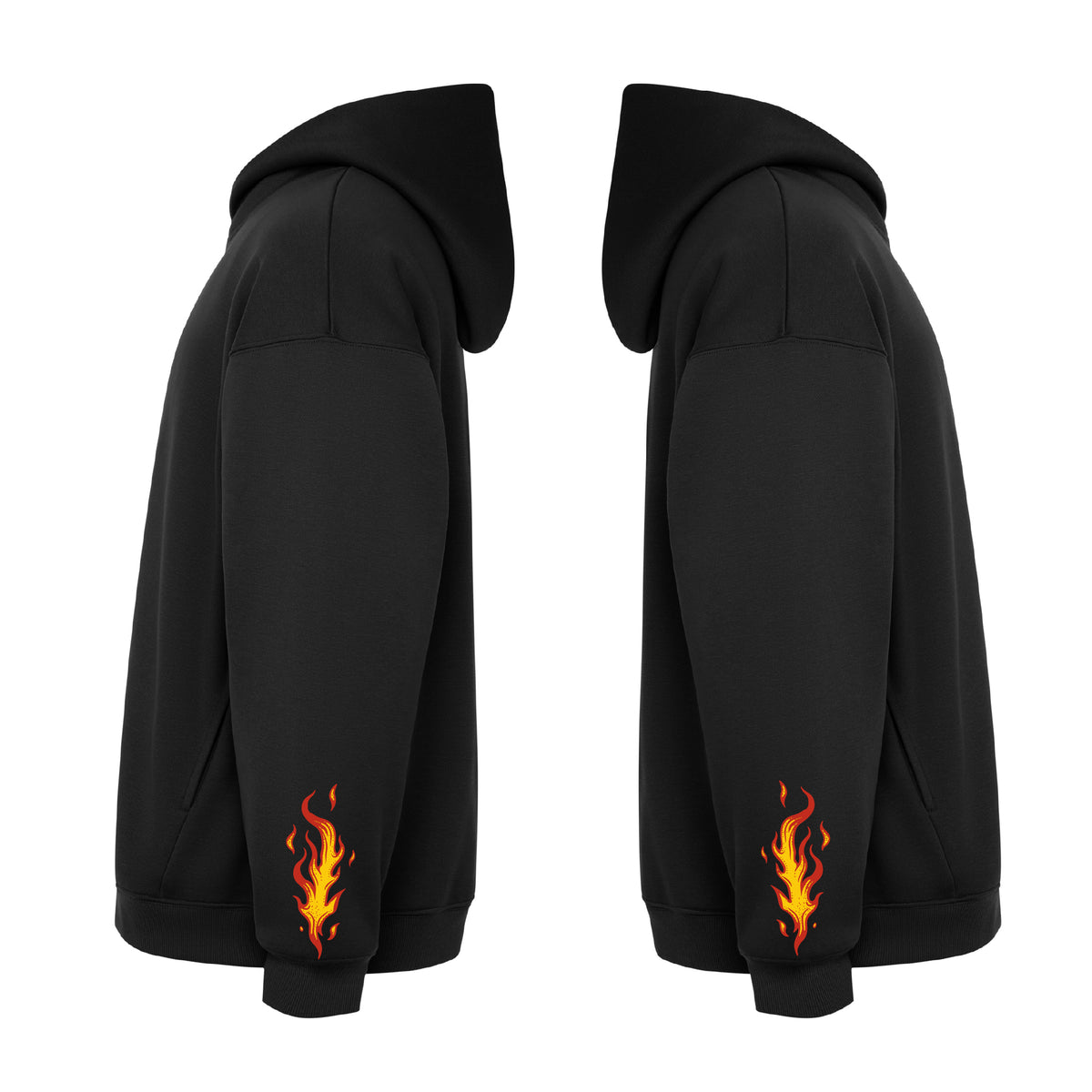 SUDADERA CAPUCHA "ENJOY THE WOD IN FLAMES" ORIGINAL