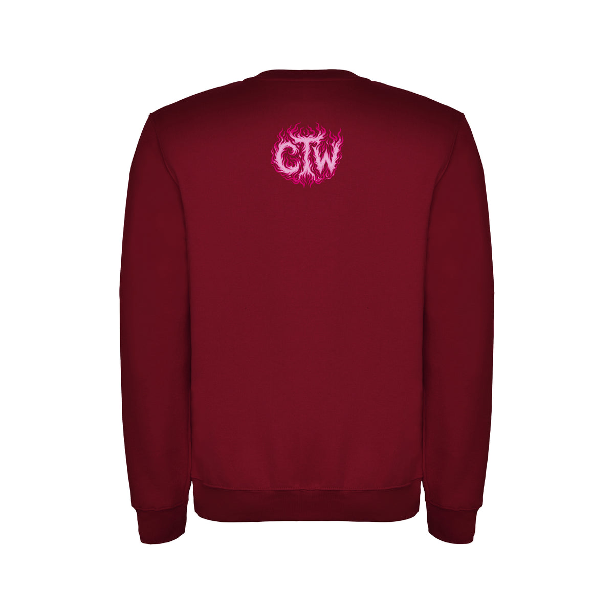 SUDADERA "ENJOY THE WOD IN FLAMES" PINK