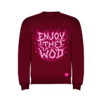 SUDADERA "ENJOY THE WOD IN FLAMES" PINK