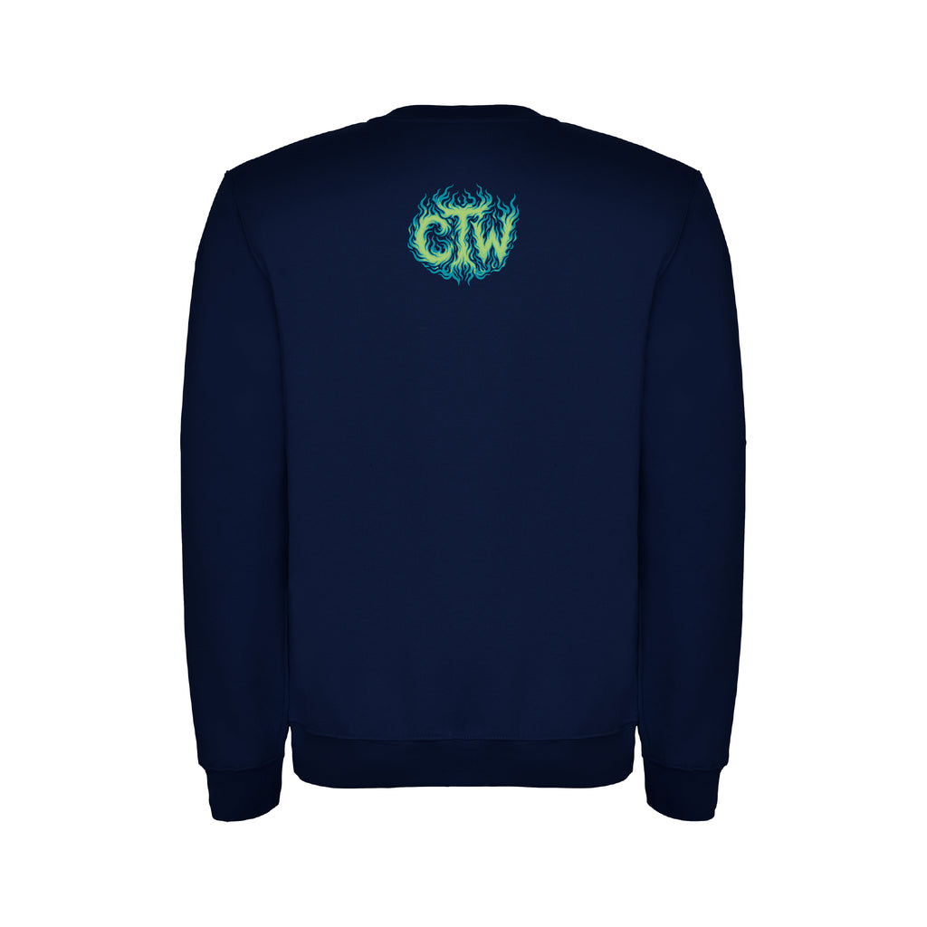 SUDADERA "ENJOY THE WOD IN FLAMES" GREEN