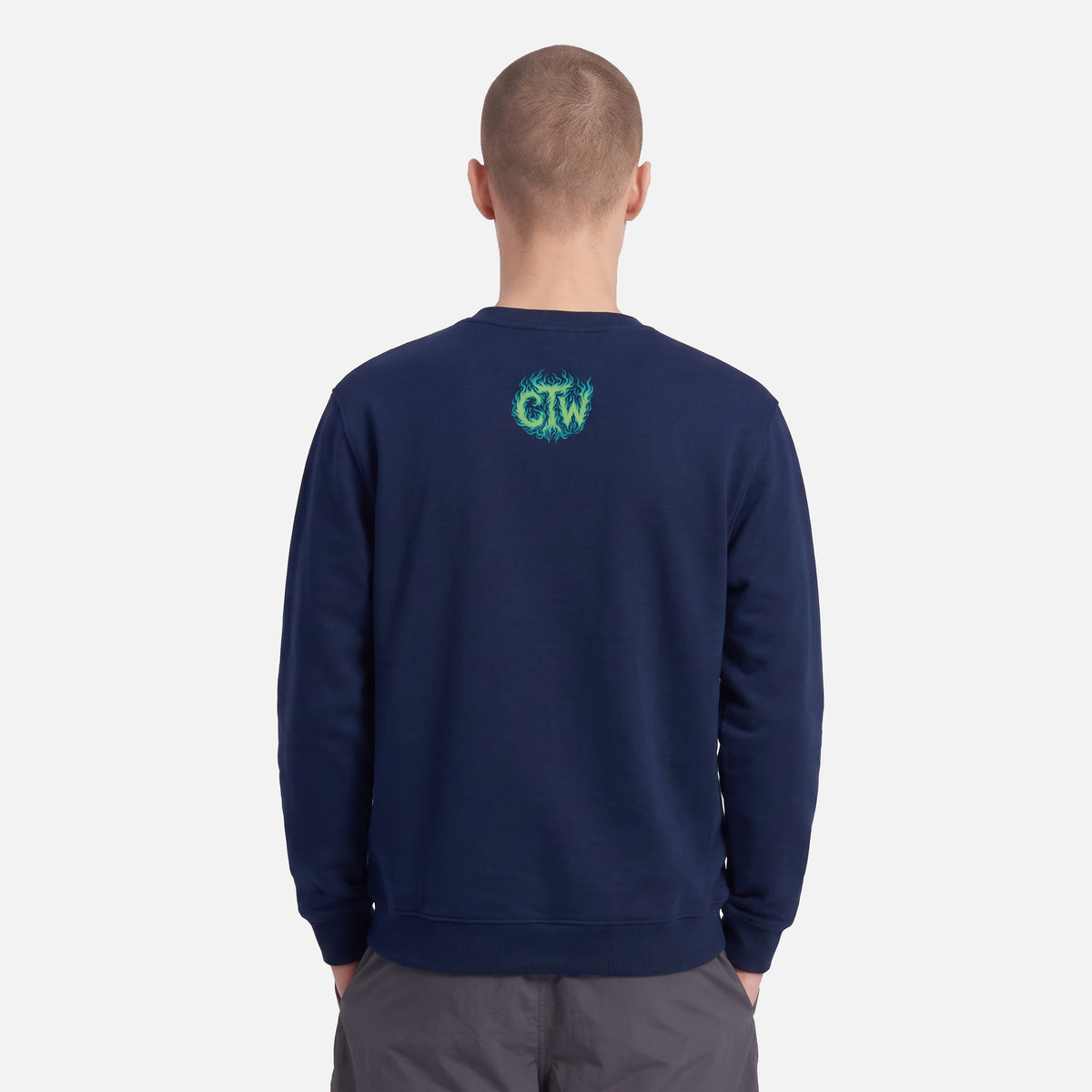 SUDADERA "ENJOY THE WOD IN FLAMES" GREEN