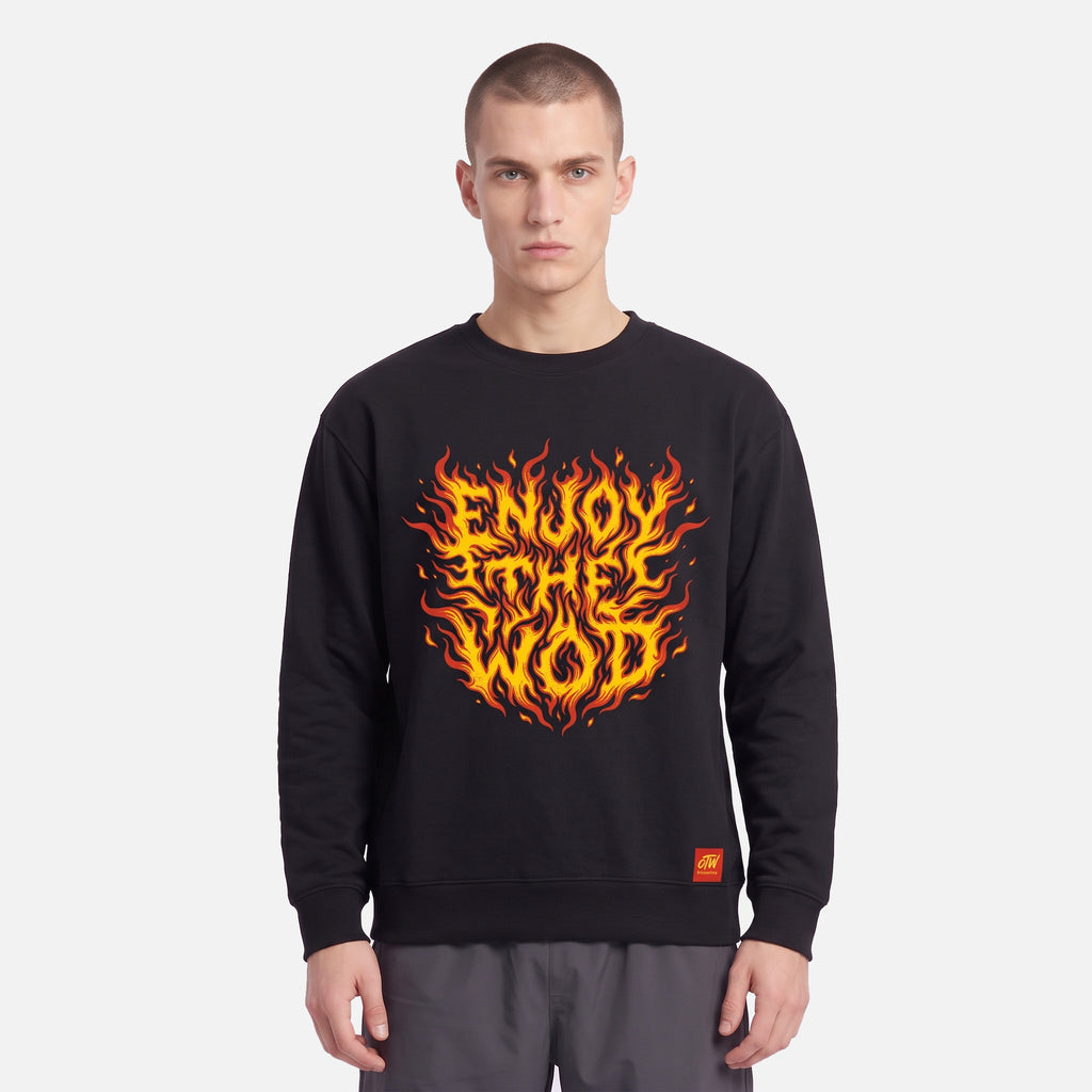 SUDADERA "ENJOY THE WOD IN FLAMES" ORIGINAL