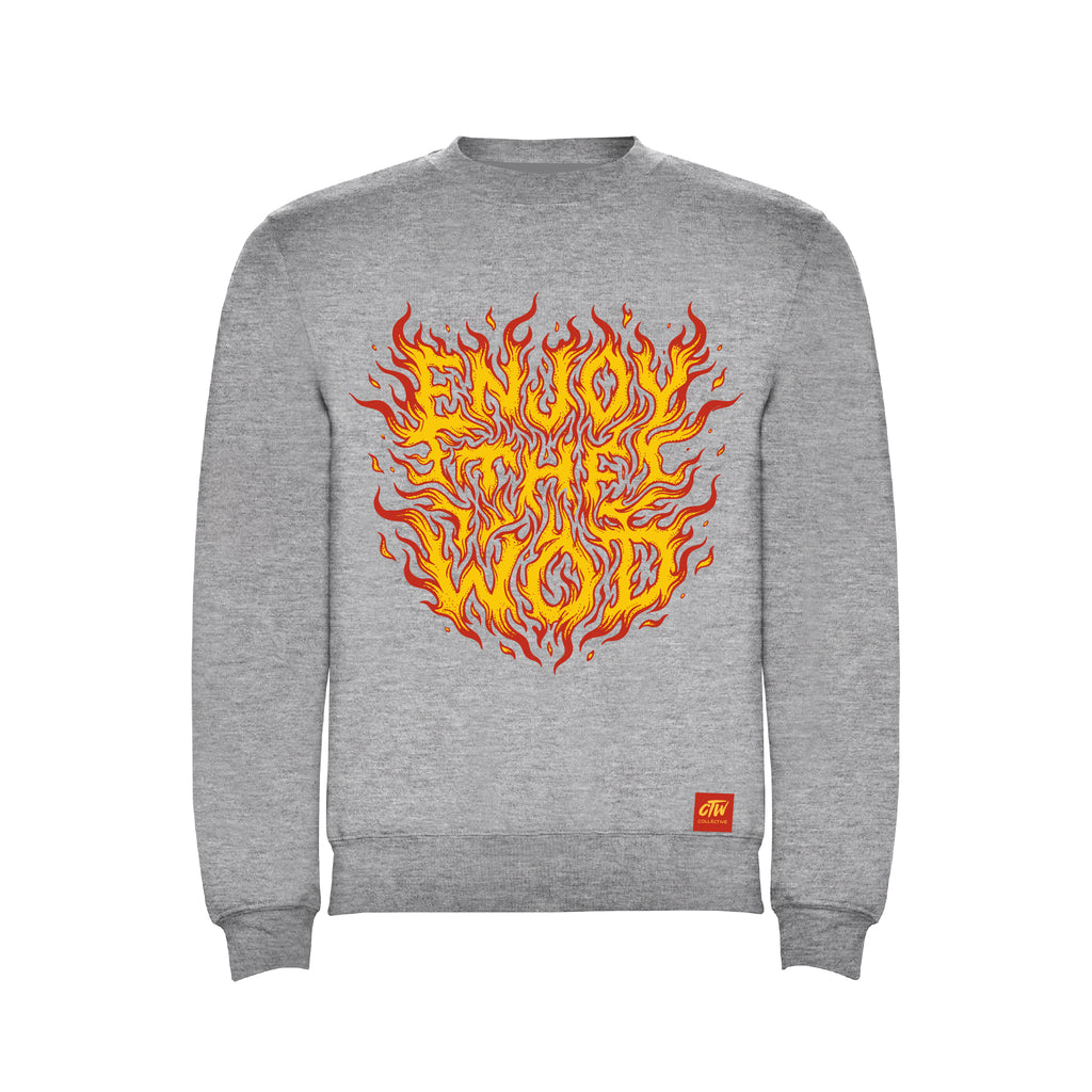 SUDADERA "ENJOY THE WOD IN FLAMES" ORIGINAL
